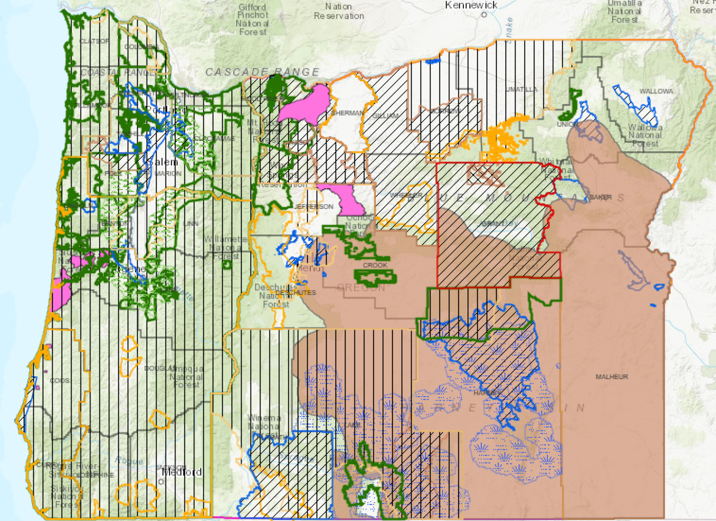 Oregon FY25 EQIP Project Map