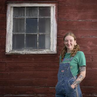 Nichki Carangelo and Laszlo Lazar operate Letterbox Farm, a diversified organic farm in Hudson, New York, where they grow vegetables, greens, herbs and flowers and raise chickens, pigs and rabbits for  their Community Supported Agriculture (CSA) program, online sales, and farm stand.

Here, Katelyn Neff is a recent graduate of Environmental Science where she focused on ecology. It’s her first season as a part of the farm crew, and since her dream is to incorporate scientific study and agriculture on her o