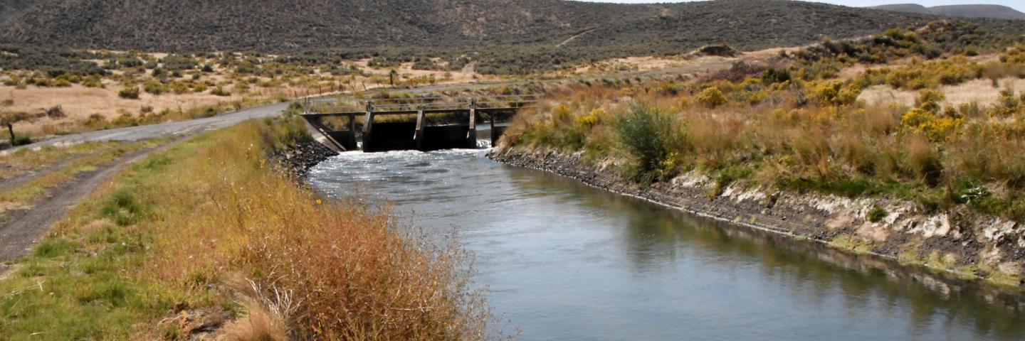 Main Canal at the Fletcher Gulch project in Eastern Oregon