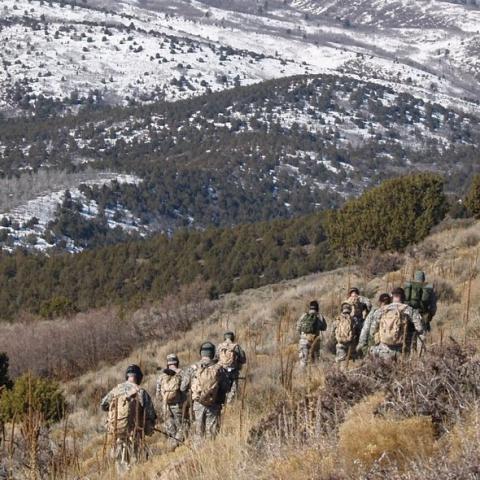 Camp Williams Utah National Guard in rangeland