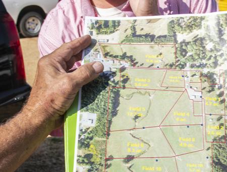 A producer reviews a conservation plan.
