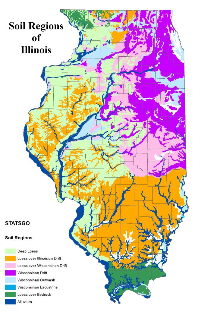 illinois map by soil region