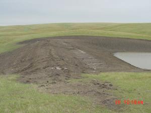 A small farm pond.